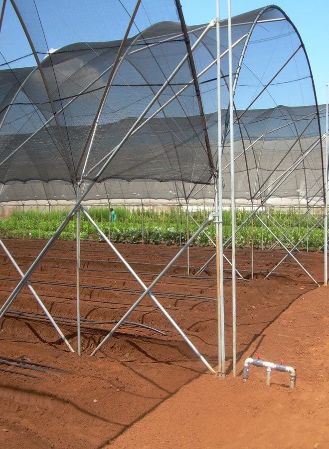 Agfabric 50% Shade Cloth 8 X 12ft Sun Shade Fabric Sunblock Shade Cloth Cover with Clips for Plants, Black - Image 3